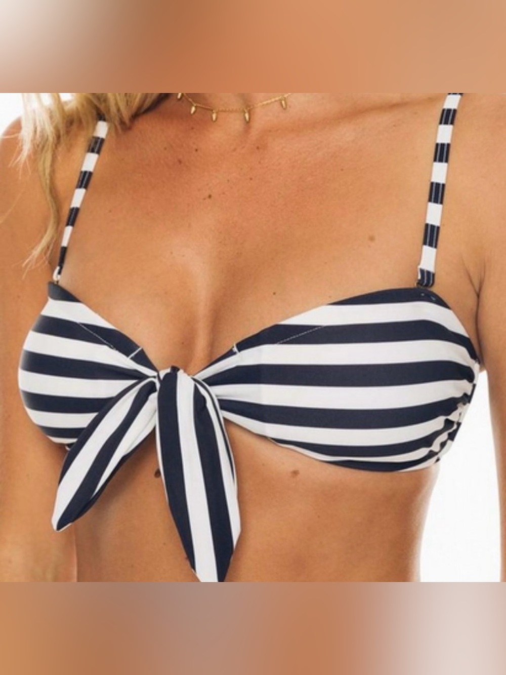 SOUTHERN TIDE NAUTICAL NAVY SWIM TOP SIZE MEDIUM NEW w tags !!